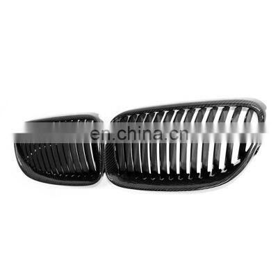 carbon fiber front grill for BMW 3 series E92 E93 single slat line M3 style car accessories bumper grill 2010-2013