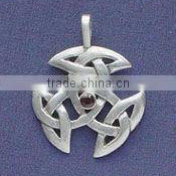 Knit design silver Pendant