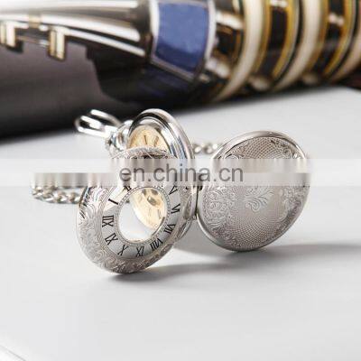 SHUHANG SH06 Men Chain Pocket Wrist Watch Oem Hand Winding Mechanical Women Metal Watches photo-3