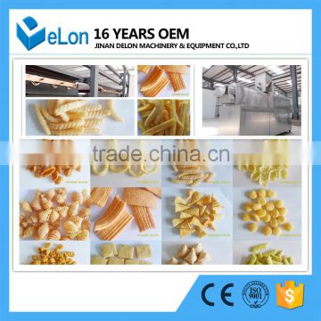 Super quality corn flour extruded snack machine