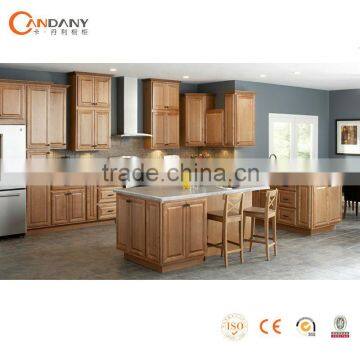 Traditional design Wooden display kitchen cupboard,new model kitchen cabinet