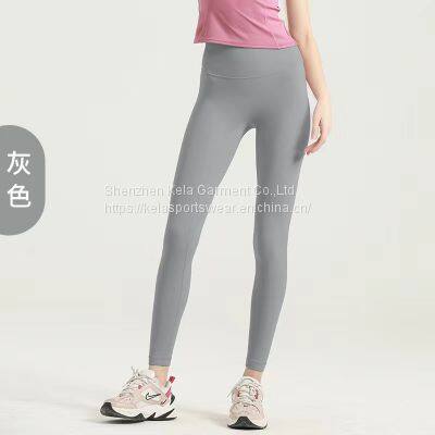 Gym Yoga Active Wear Sportswear Women Solid Color Yoga Pants Sports Suit Workout Clothing photo-4