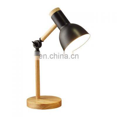 Modern Luxury Bed Wood Table Desk Night Light USB Charging Retractable LED Table Lamp