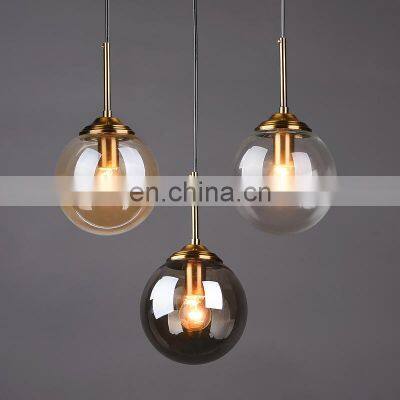 Hot Selling LED Pendant Light Decoration Glass Ball Hanging Lighting For Living Room Modern LED Chandeliers