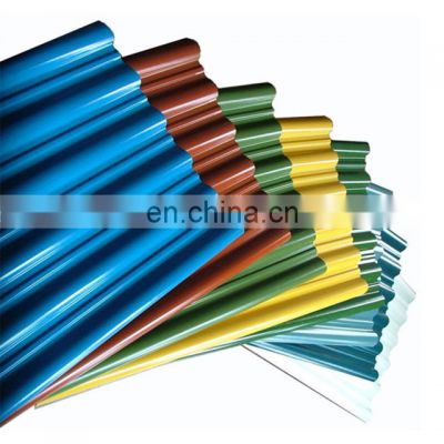 transparent 22 gauge Prime Light Weight Metal High Precision PPGI Corrugated Zinc Roofing Sheet Galvanized Steel roof sheet