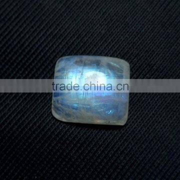 Natural Rainbow Moonstone Cushion Cabochon Gemstone Loose Gemstone