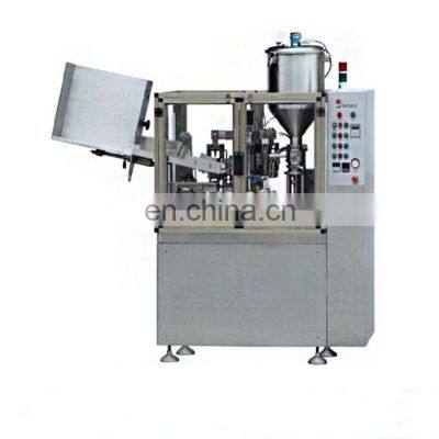 cosmetic toothpaste plastic aluminium tube filling sealing machine