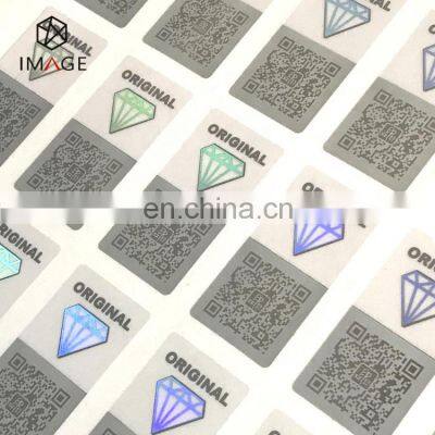 Silver Custom Security 3D Hologram Sticker With Fixed QR Code photo-4