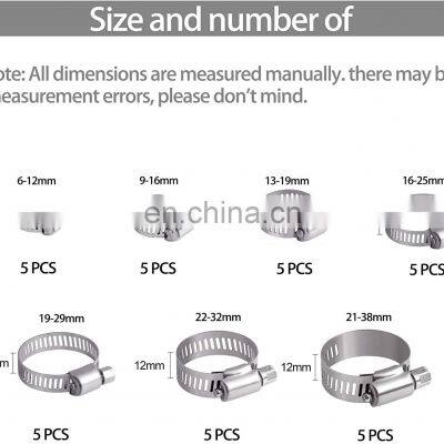 Flexible Spring DIN 13-19mm Hydraulic Heavy Duty Stainless Steel Hose Clamp photo-4