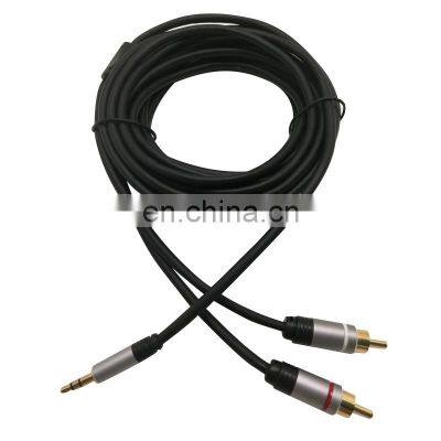 Audio Cable 2RCA to 3.5 Audio Car Cable for Amplifier Phone Speaker RCA 3.5mm Jack Male to Male RCA AUX Cable