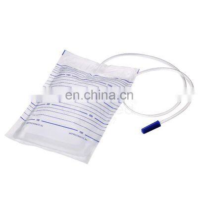 Economic urine bag high quality pvc material medical disposable 2000ml urine collection bag