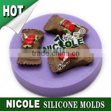 Nicole pop silicone fondant cake decoration