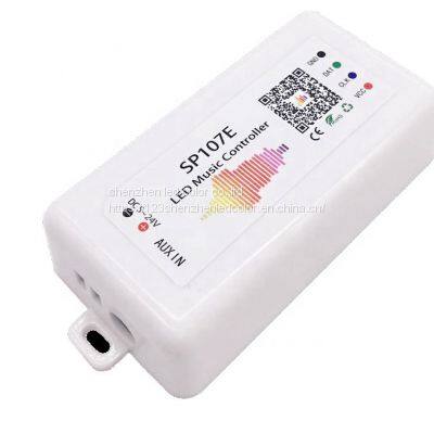 SP107E Programmable RGB APP Music Led Pixel Light Stripe Controller for WS2812 WS2801 Dream Color Led Strip