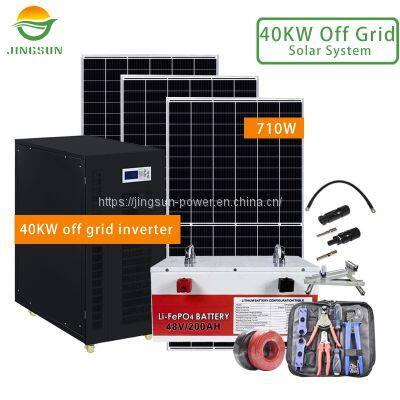 40KW Off Grid Solar System 710W panels