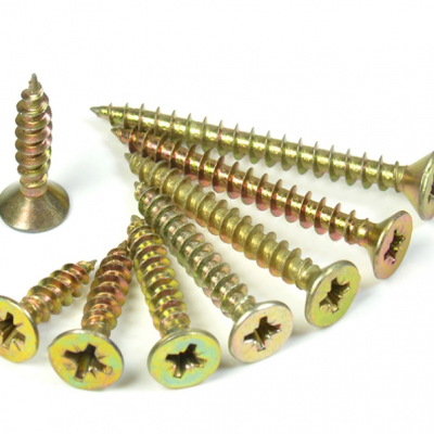 Шурупы для ДСП/с двойной countersunk головкой (пози или крестообразной) с желтой цинковой обработкой