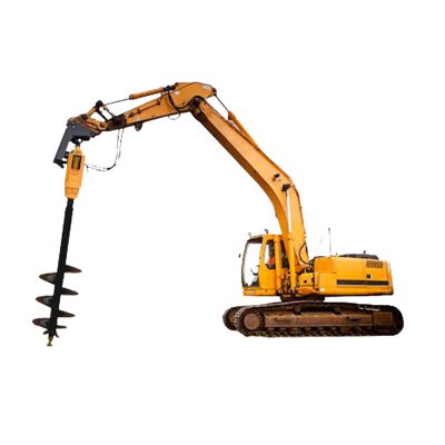 Factory Manufacture 1.5ton Excavator Earth Auger Attachment Soil Drilling Auger Drilling Machine