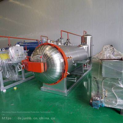 wet rendering machine for diseased and dead livestock and poultry, livestock and poultry harmless treatment equipment, directly operated by dejun