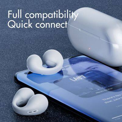 Hot Selling White Black Bluetooth TWS Earbuds Wireless Headset Ear Clip on Sports Mini Bluetooth Earphone photo-2