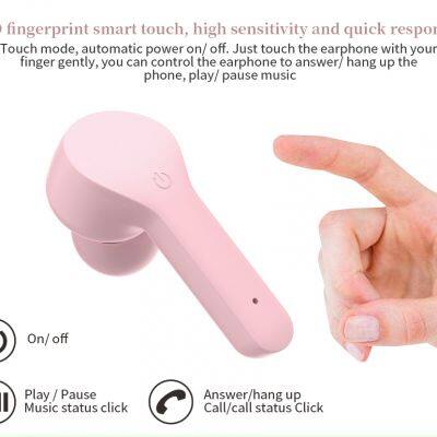 ZW-T10 TWS V5.0 Earphone Touch Control Private Mould Headphones True Wireless Earbuds For Phone photo-4