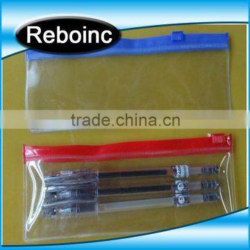 Clear PVC Pencil Packing Bag Plastic Zip Top Slider Zipper Pvc Pencil Bag for Kids Quality Choice photo-3