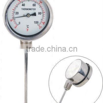 WSSF99 100mm all stainless steel bimetal thermometer