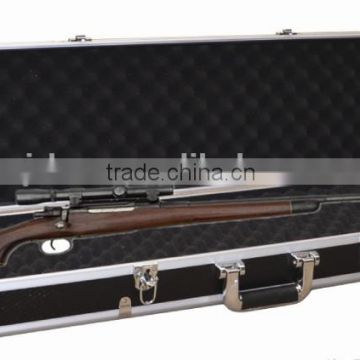 Black Carrying Locking Aluminum Gun Case