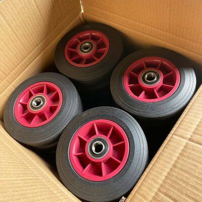 Solid Rubber Powder Wheel With Plastic Rim 6X2