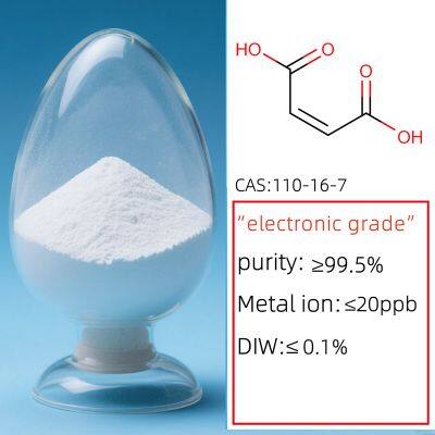 Electronic Grade Maleic Acid CAS110-16-7 Semiconductor Mate Purity >99.5% Metal Ions
