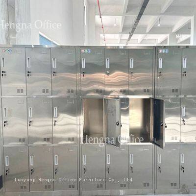 Hengna Armário de Aço Inoxidável Personalizável - Armário de Armazenamento para Ginásio de 304 com Múltiplas Portas photo-4
