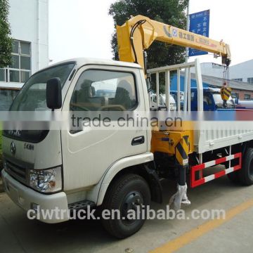 Dongfeng Mini truck cranes for sale,3.5T mobile truck crane