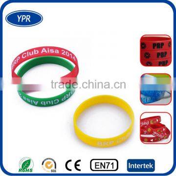 bulk cheap bulk custom bracelet with silk screen printed logo