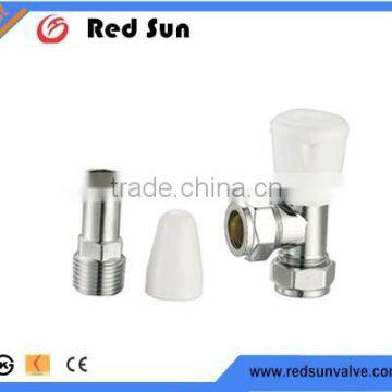 taizhou supplier HR5010 brass drain angle chrome radiation valve