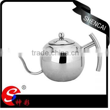 Elegance popular Stainless Steel Tea Pot Water Kettle with lathy pour