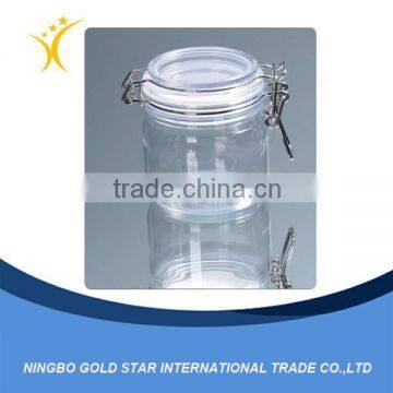 Wholesale PET hingled lid plastic cosmetic jar                        
                                                Quality Choice