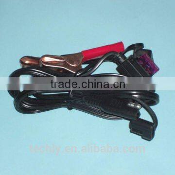 UL SPT -2 18 AWG Cable With SAE Plug to 15 A Battery Clip Cable Assembly photo-5