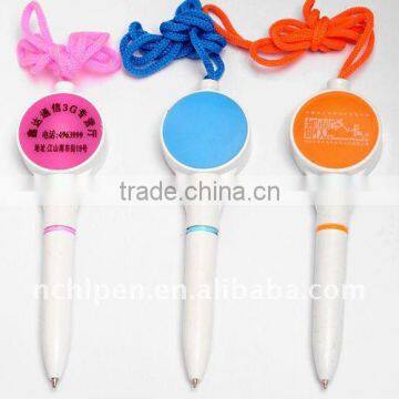 big area can print promotion pen lanyard pen(VAP-089)