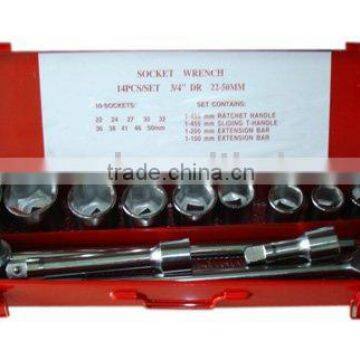 3/4" DR 15pcs hand socket set