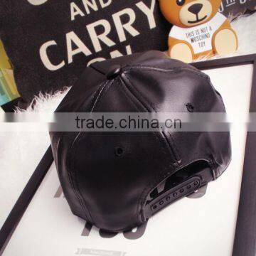 Cute Colorful Cartoon Animal Bear Pattern Leather Snapback Hats Custom photo-4