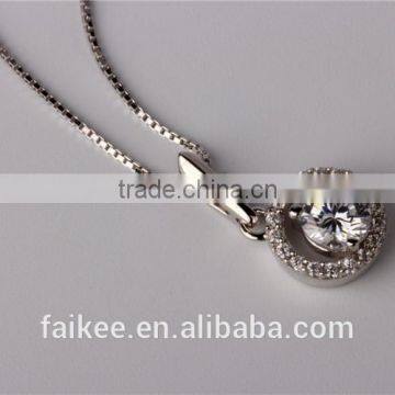 Cheap 925 Sterling Silver Pendant Necklace,Classic Silver Pendant,925 Sterling Silver Diamond Necklace photo-4