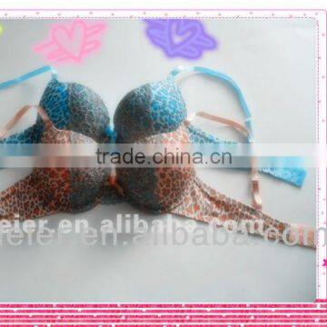 Animal Printed Microfiber Super Push Up Bras