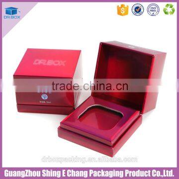 Glossy paper white ink printing cosmetic box luxury with inside holder