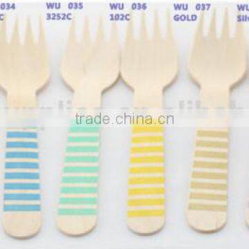 Christmas Carnival Deco Wooden Cultery Family Friends Gathering Dinner Tools Wooden Cultery Wu001