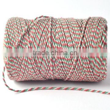 Christmas Bakers Twine Red White Green Candy Stripe Gift Wrap String