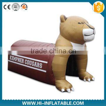 Fantasty Inflatable bear Tunnel/Inflatable football helmet tunnel /inflatable football tunnel tent