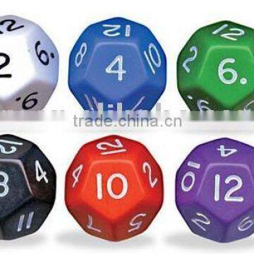 18mm Plastic 12-sided dice