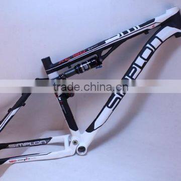 aluminum suspension bike frame XC150 BK+white