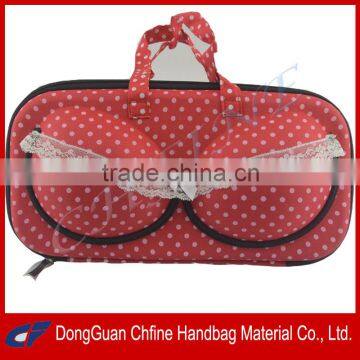 CFBCD4-00002 Polka Dots EVA Hard Shell Portable Bra Packaging Case