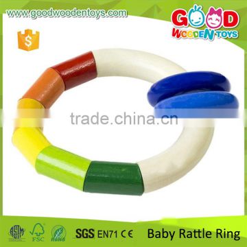 2Classic Deisgn High Quality Non-toxic Painting Small Wood Circle Baby Promotional Toy