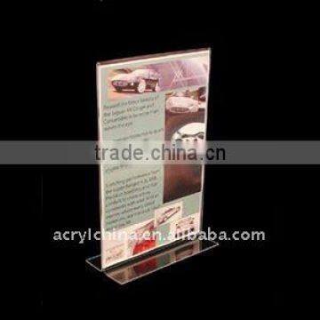 Vertical Double Sided / Stand Up Acrylic Sign Holder