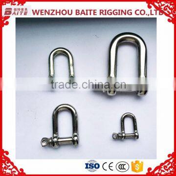 16 years experience China suppiler factory price ss 304 D shackle